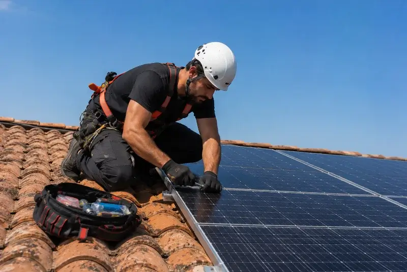 Maintenance et monitoring de panneaux solaires à la Verdière